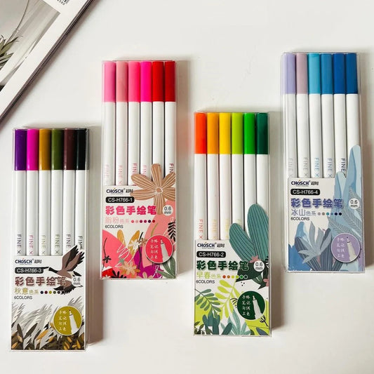 CHOSCH TROPICAL FINE LINER - PEN SET OF 6 - STATIONERYSTUDIO