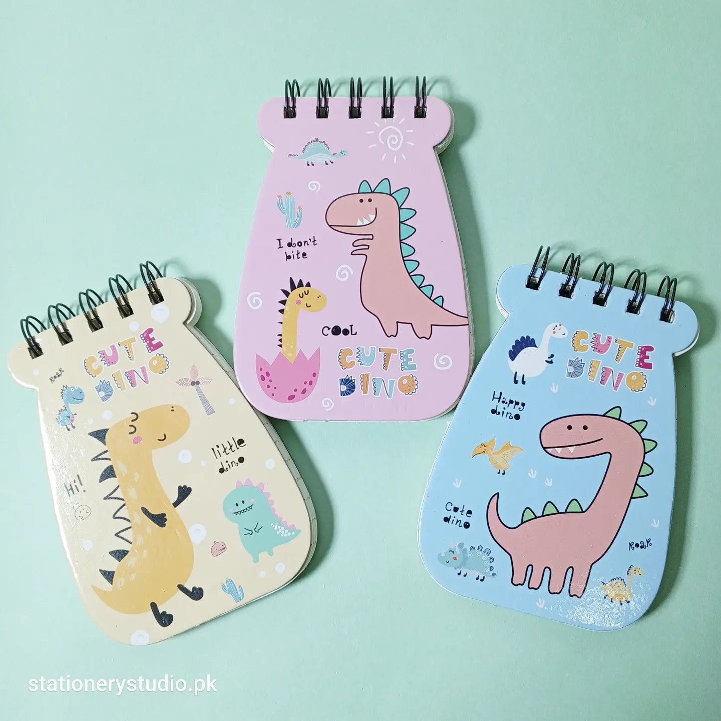 CUTE DINO SPIRAL - NOTEPAD - STATIONERYSTUDIO