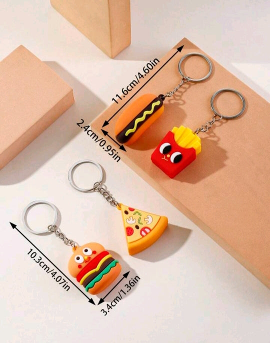 FAST FOOD - KEYRING - STATIONERYSTUDIO