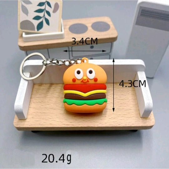 FAST FOOD - KEYRING - STATIONERYSTUDIO