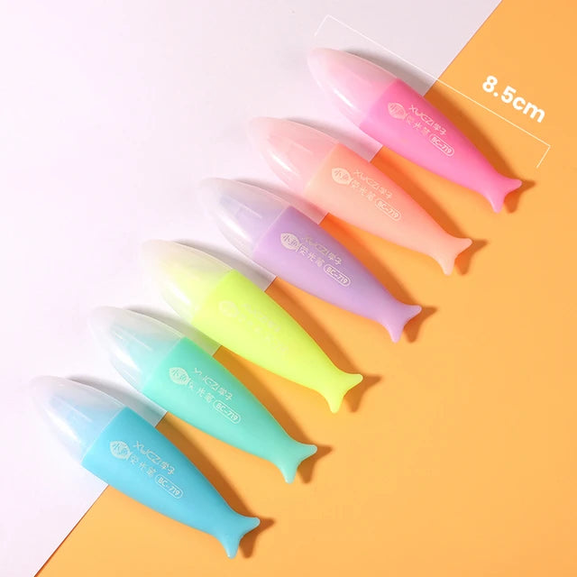 FISH HIGHLIGHTER SET OF 6 - STATIONERYSTUDIO