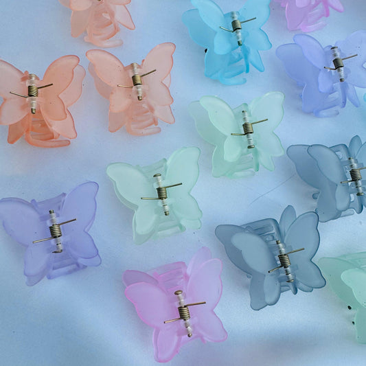 FROSTED DUAL LAYER - BUTTERFLY MINI CLAWS - STATIONERYSTUDIO