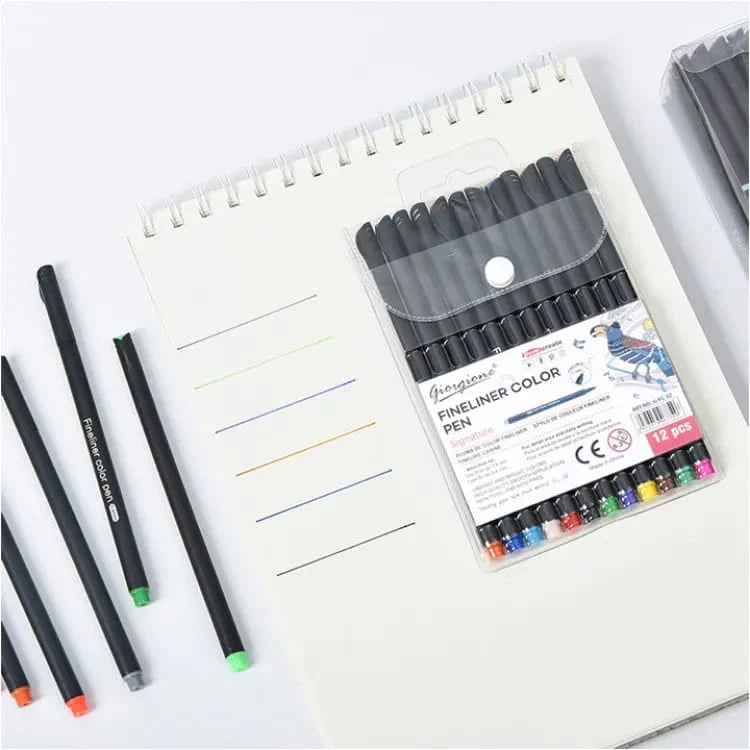 GIORGIONE SIGNATURE FINE LINER COLOR - PEN SET OF 12 - STATIONERYSTUDIO