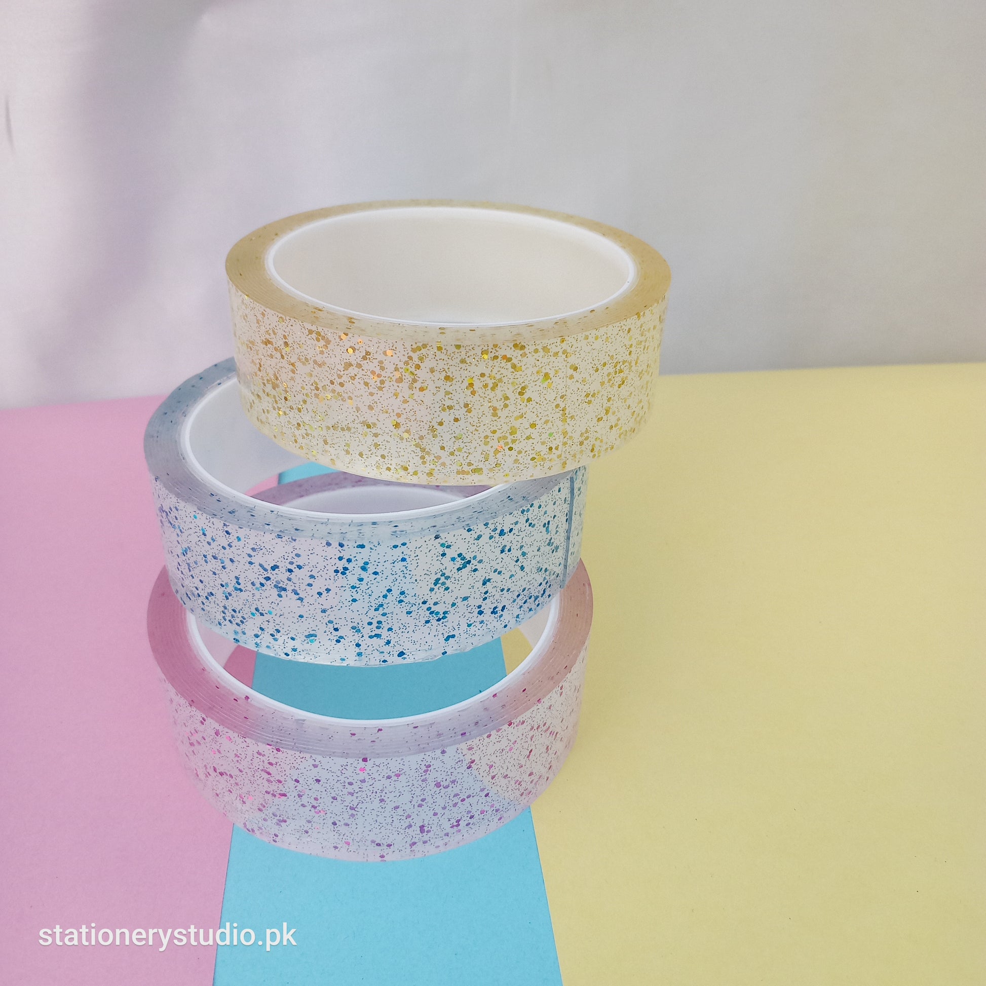 GLITTER NANO TRACELESS DOUBLE SIDED MAGIC TAPE - STATIONERYSTUDIO