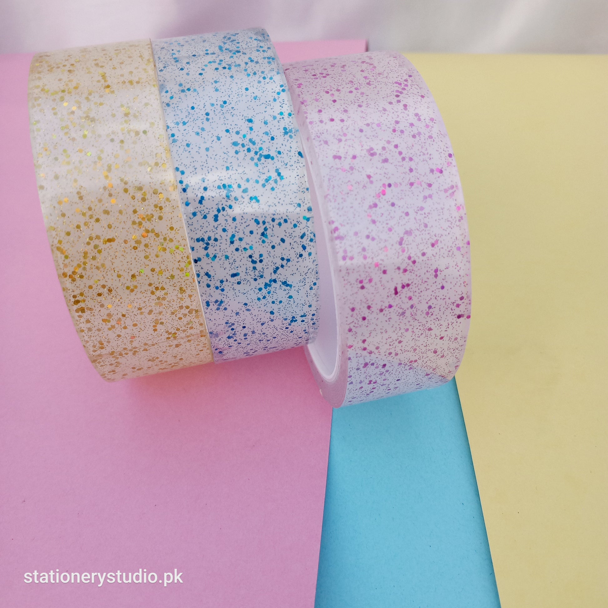 GLITTER NANO TRACELESS DOUBLE SIDED MAGIC TAPE - STATIONERYSTUDIO