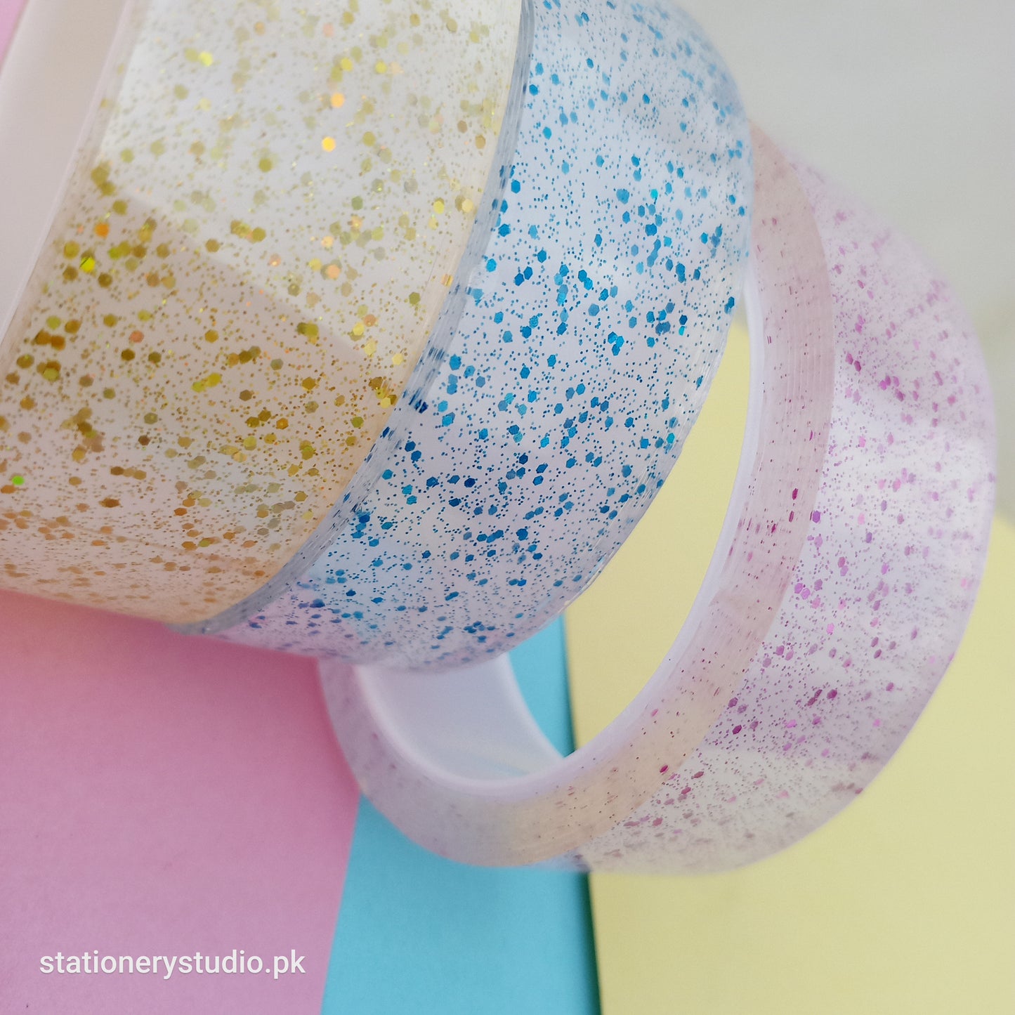 GLITTER NANO TRACELESS DOUBLE SIDED MAGIC TAPE - STATIONERYSTUDIO