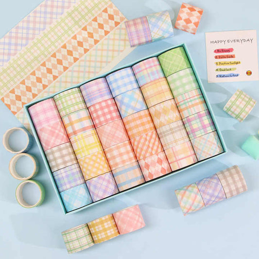 GRID WASHI TAPE SET OF 30 - STATIONERYSTUDIO