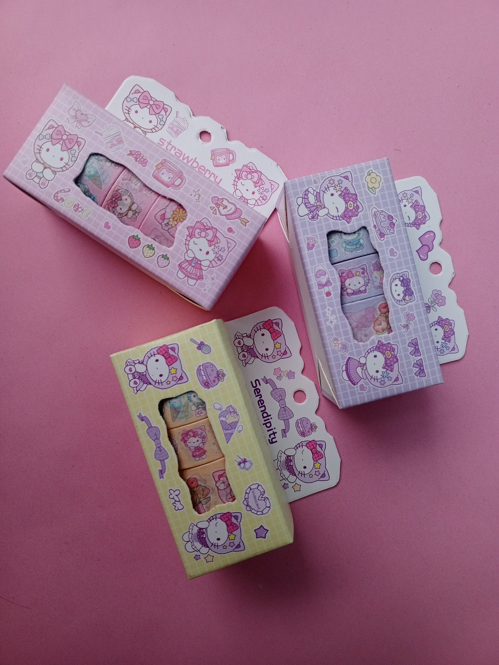 HELLO KITTY - WASHI TAPE SET OF 4 - STATIONERYSTUDIO