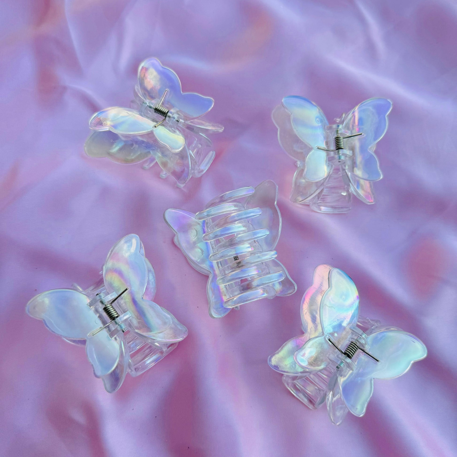 HOLOGRAPHIC - BUTTERFLY CLAWS - STATIONERYSTUDIO