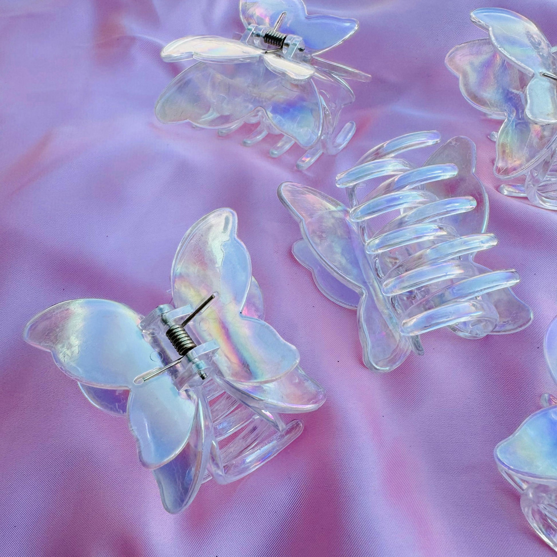 HOLOGRAPHIC - BUTTERFLY CLAWS - STATIONERYSTUDIO