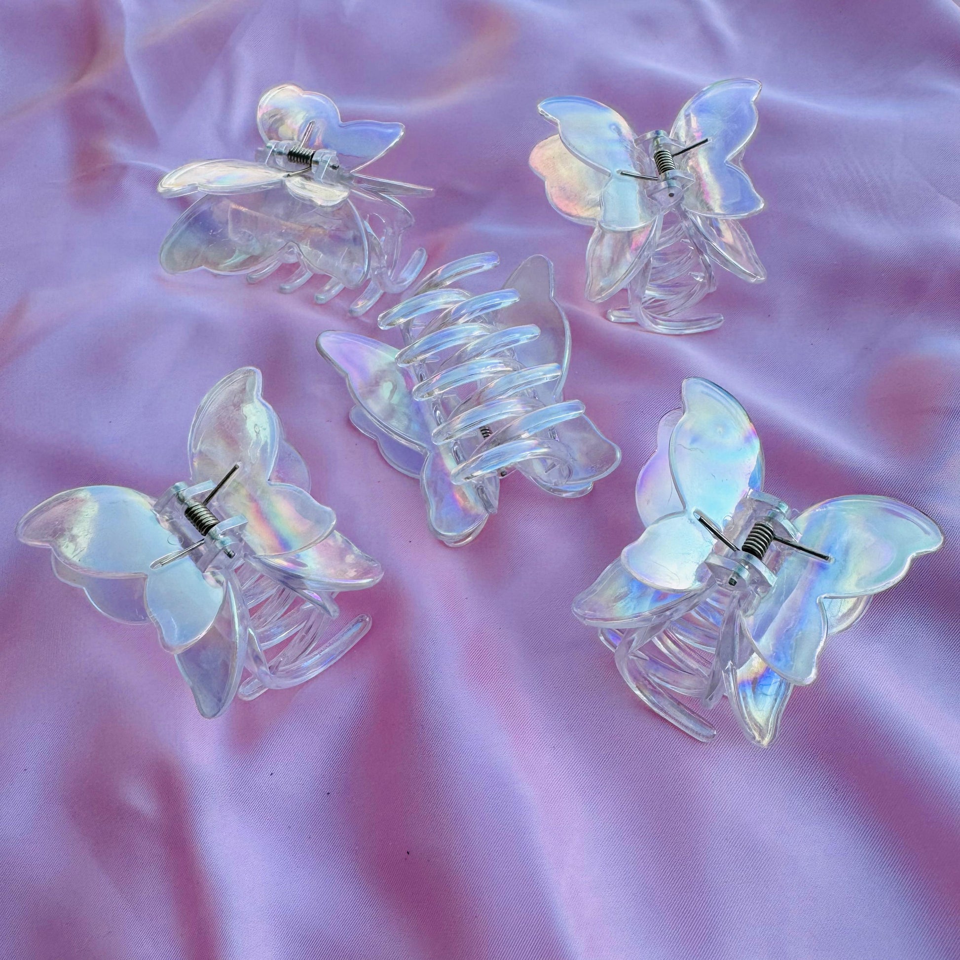 HOLOGRAPHIC - BUTTERFLY CLAWS - STATIONERYSTUDIO