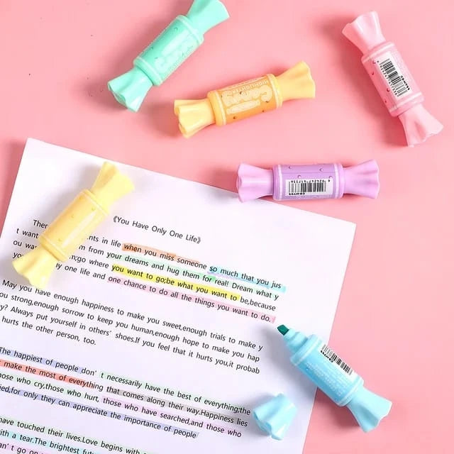 CANDY DOUBLE SIDED HIGHLIGHTER SET OF 6