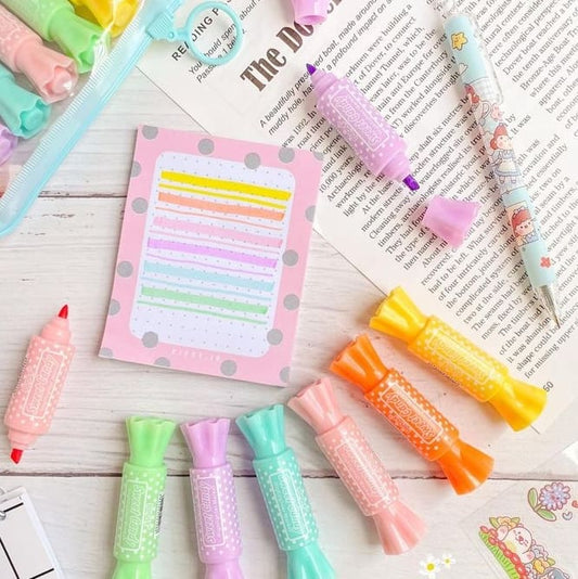 Candy Double Sided Highlighter Set of 6