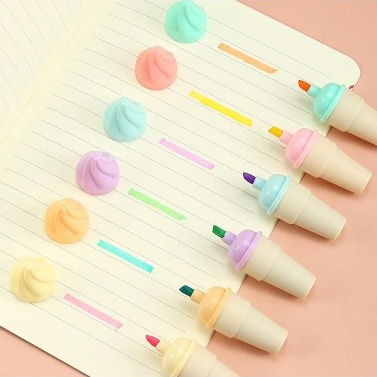 Ice Cream Cone - Highlighter Set of 6