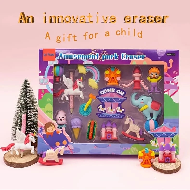 UNICORN PARK - ERASER SET