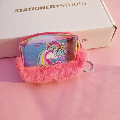 PLUSHIE UNICORN COIN POUCH - KEYRING