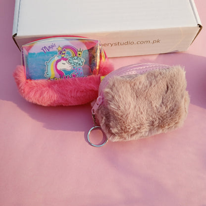 PLUSHIE UNICORN COIN POUCH - KEYRING