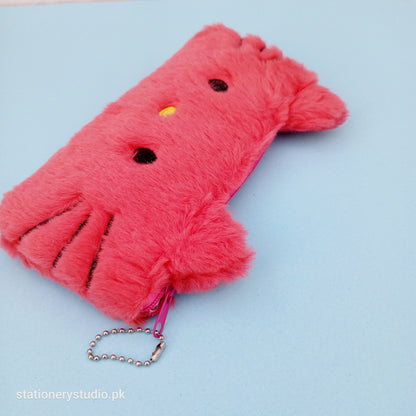 HELLO KITTY PLUSH _ POUCH (RED)