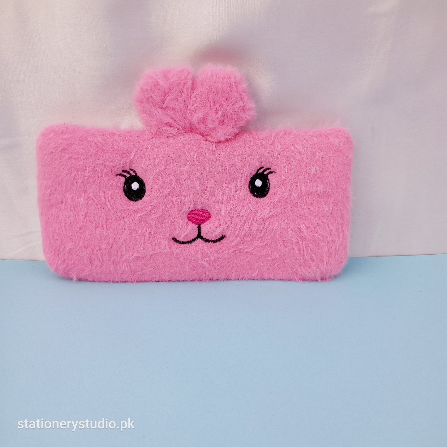 BUNNY PINK PLUSH POUCH