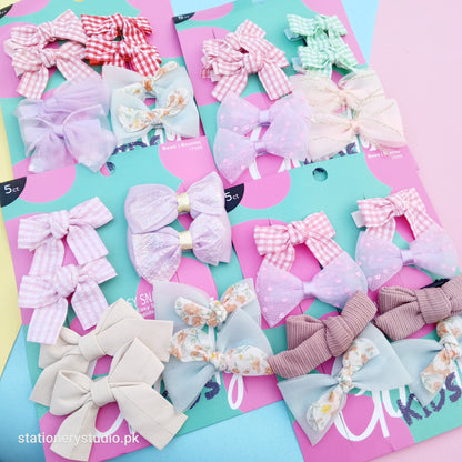 PINTERESTRY BOWS - HAIR CLIP SET OF 8