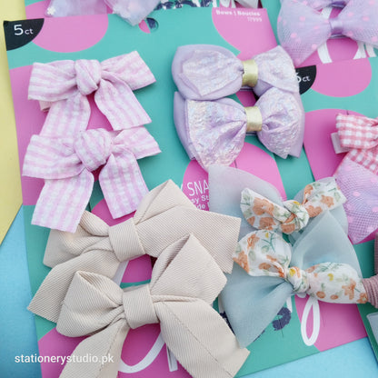 PINTERESTRY BOWS - HAIR CLIP SET OF 8