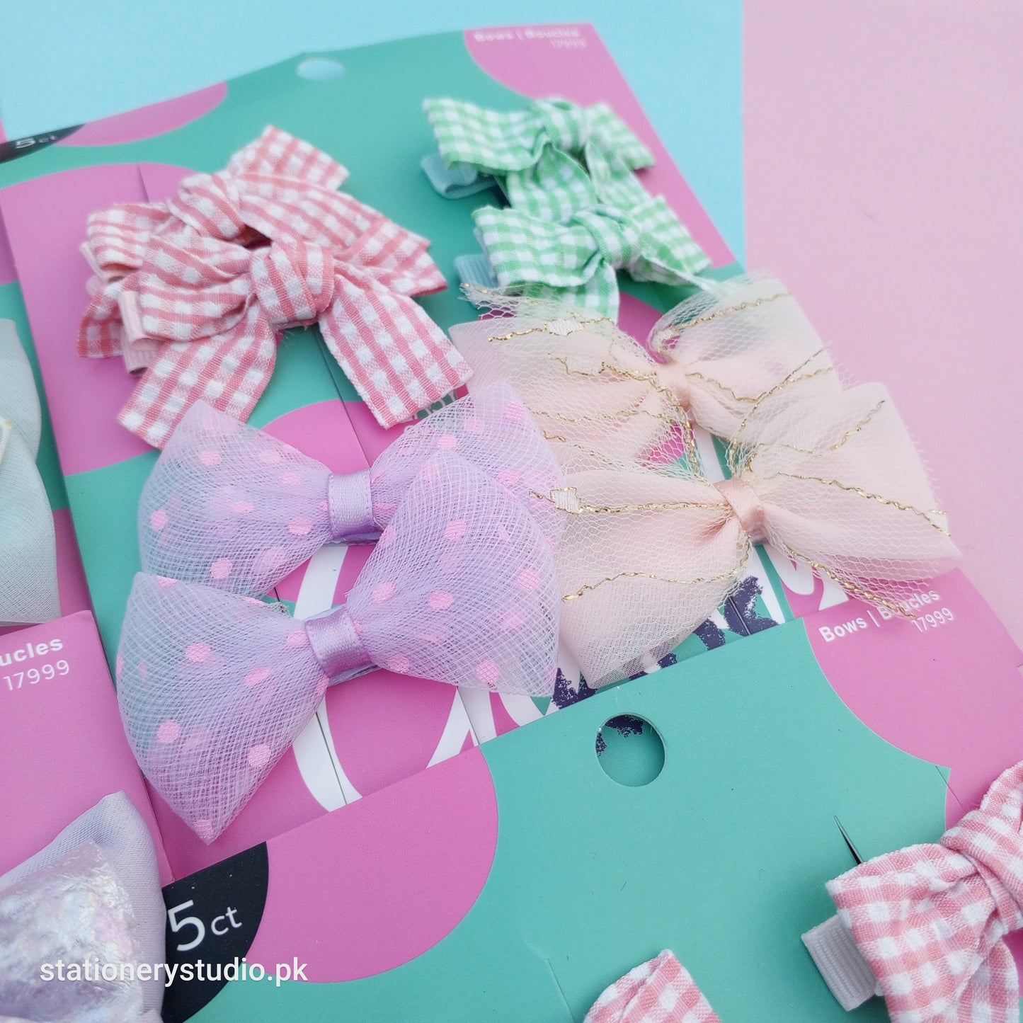 PINTERESTRY BOWS - HAIR CLIP SET OF 8