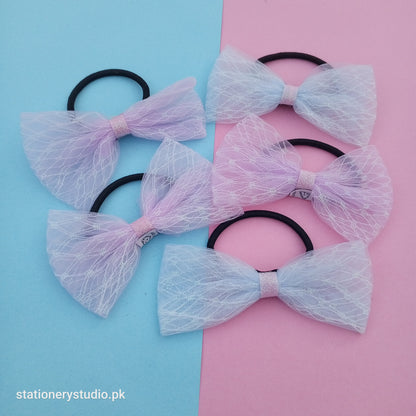 NET BOW - HAIR TIE