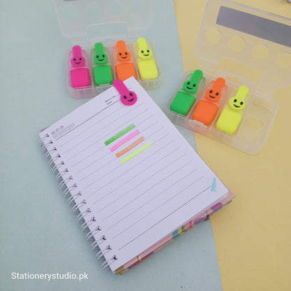 SMILEY HIGHLIGHTERS - SET OF 4