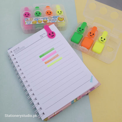 SMILEY HIGHLIGHTERS - SET OF 4