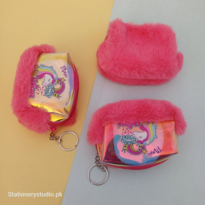 PLUSHIE UNICORN COIN POUCH - KEYRING