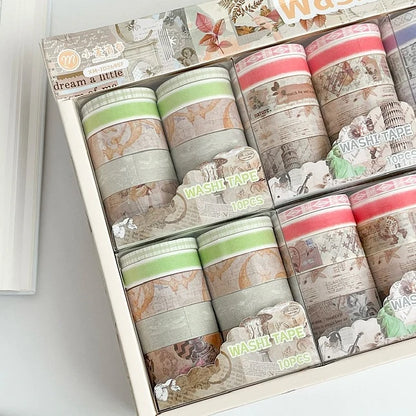 Retro Butterflies Washi Tape - Set Of 10