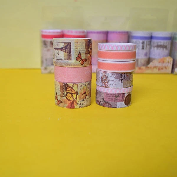 Retro Butterflies Washi Tape - Set Of 10