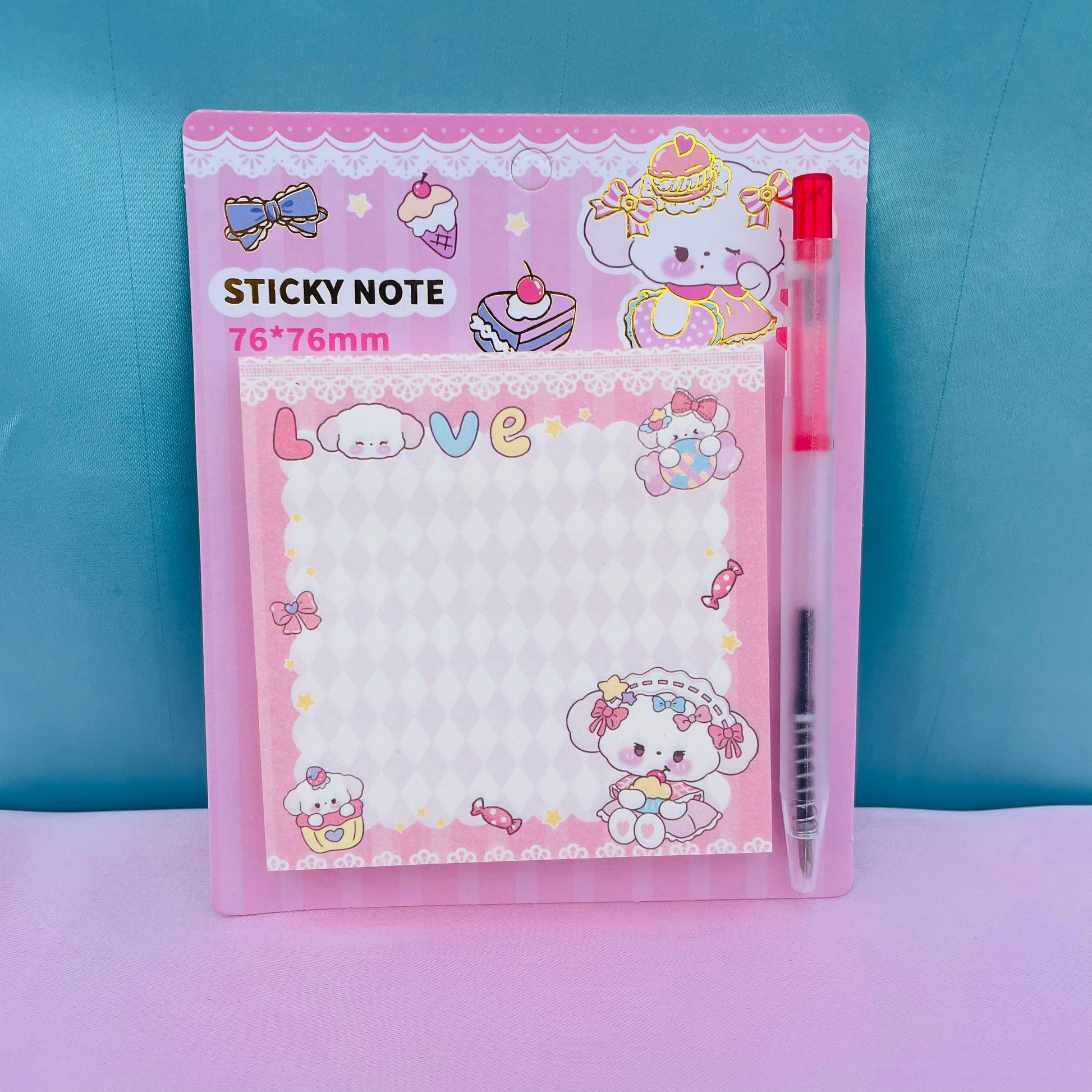 KAWAI - STICKY NOTES WITH PEN - STATIONERYSTUDIO