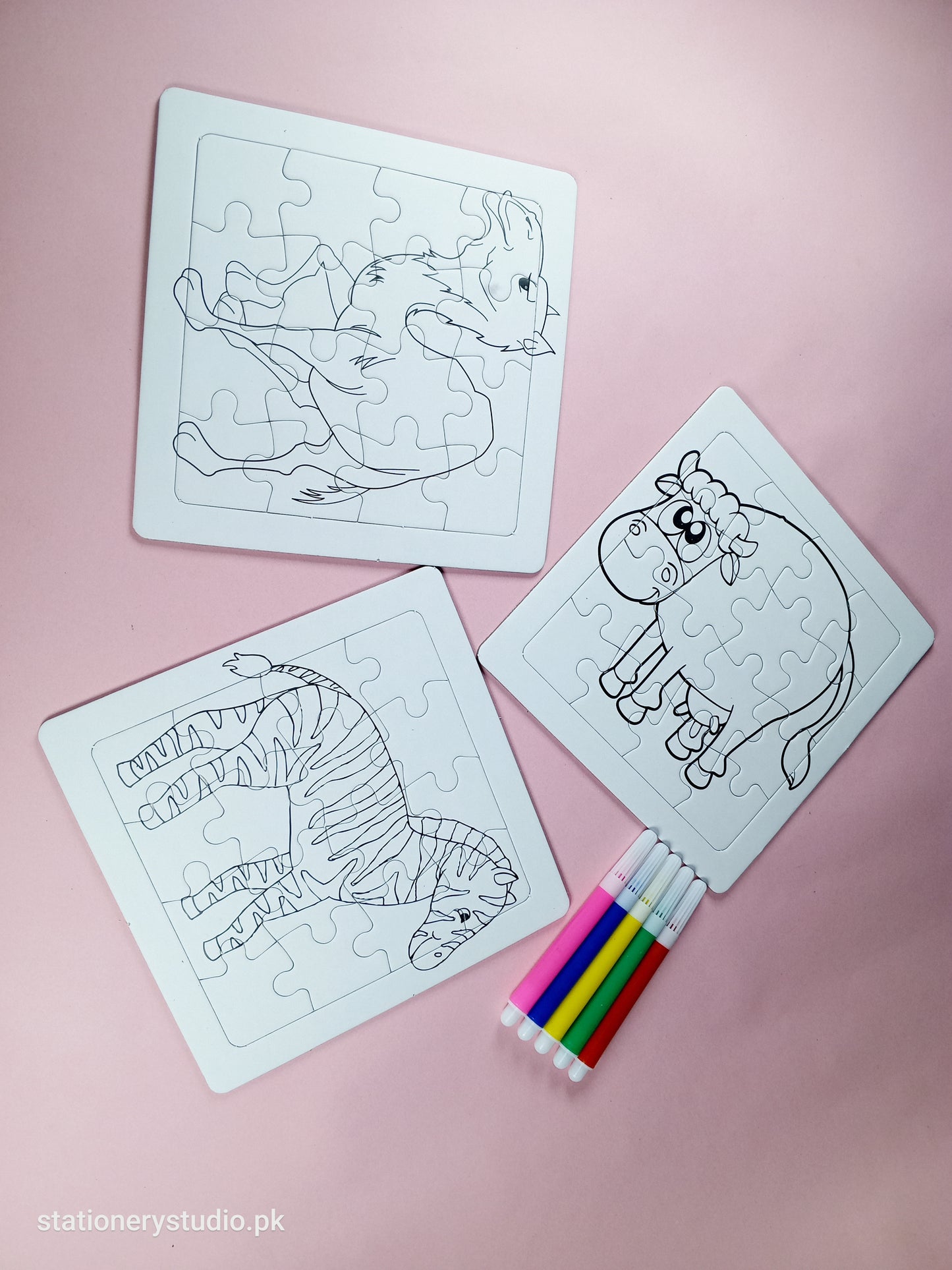 KIDS PUZZEL CARDS _ PACK OF 3 - STATIONERYSTUDIO