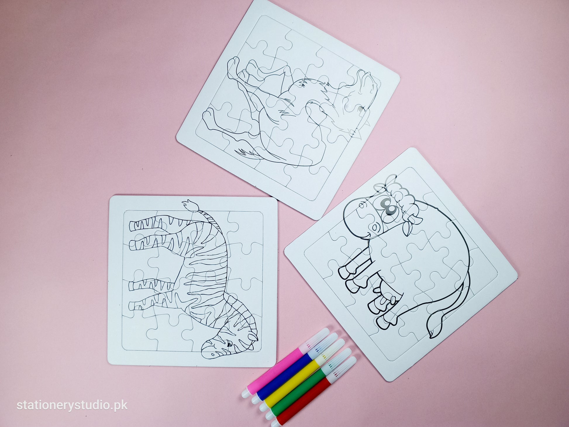 KIDS PUZZEL CARDS _ PACK OF 3 - STATIONERYSTUDIO