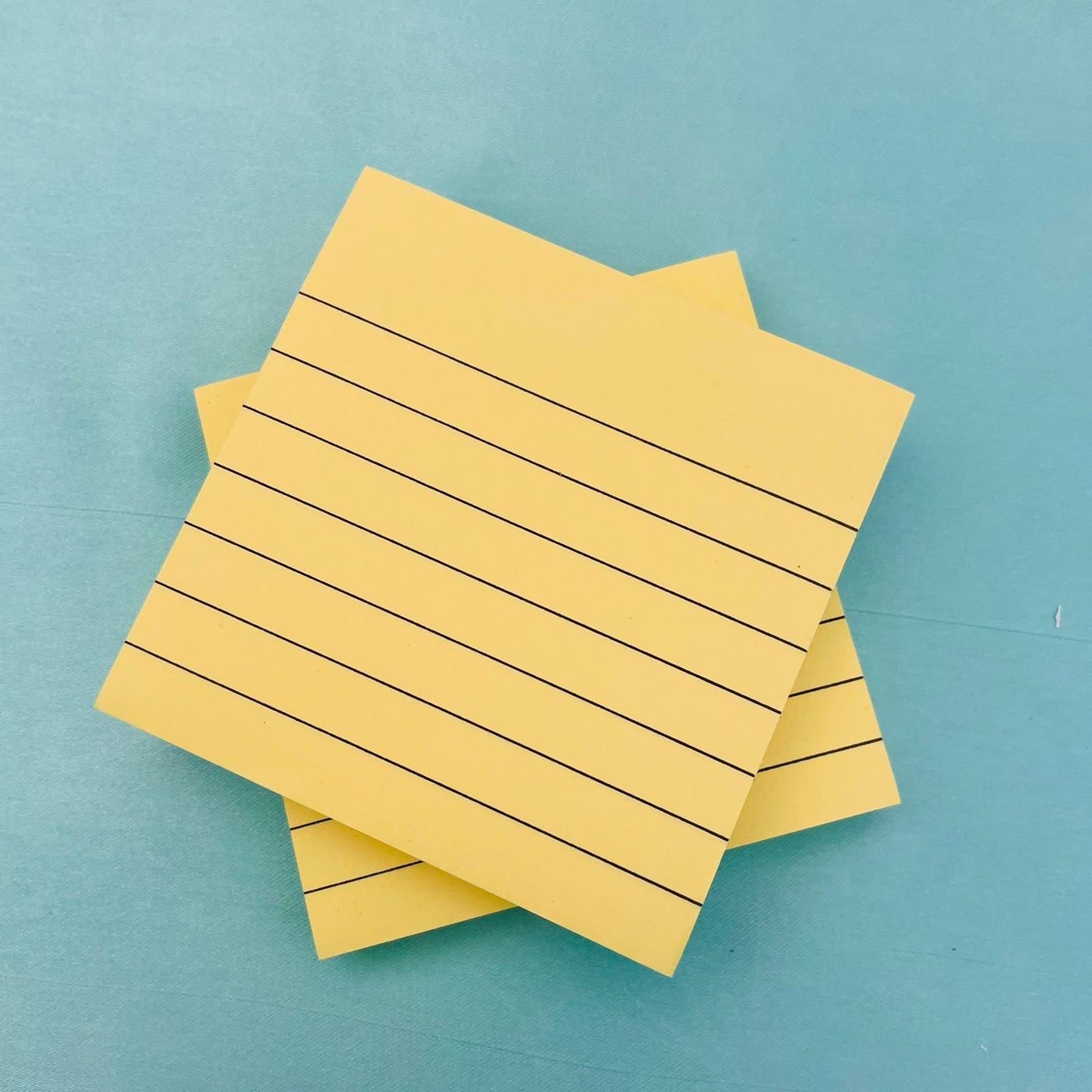 Lined Yellow - Sticky Notes - STATIONERYSTUDIO