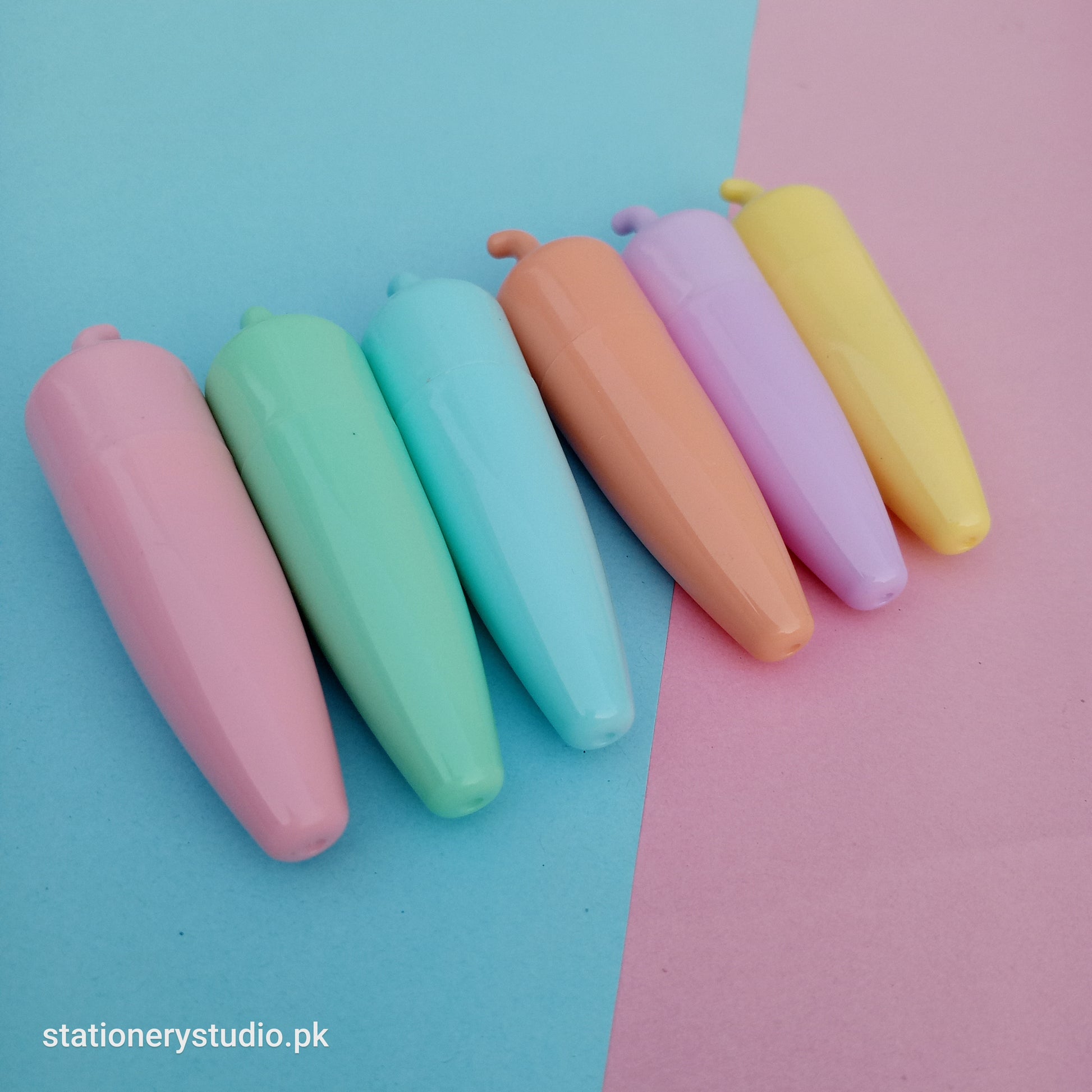 MACARON COLOR CHILLI - HIGHLIGHTER SET OF 6 - STATIONERYSTUDIO