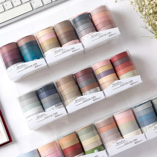 MACCRON WASHI TAPE SET OF 10 - STATIONERYSTUDIO