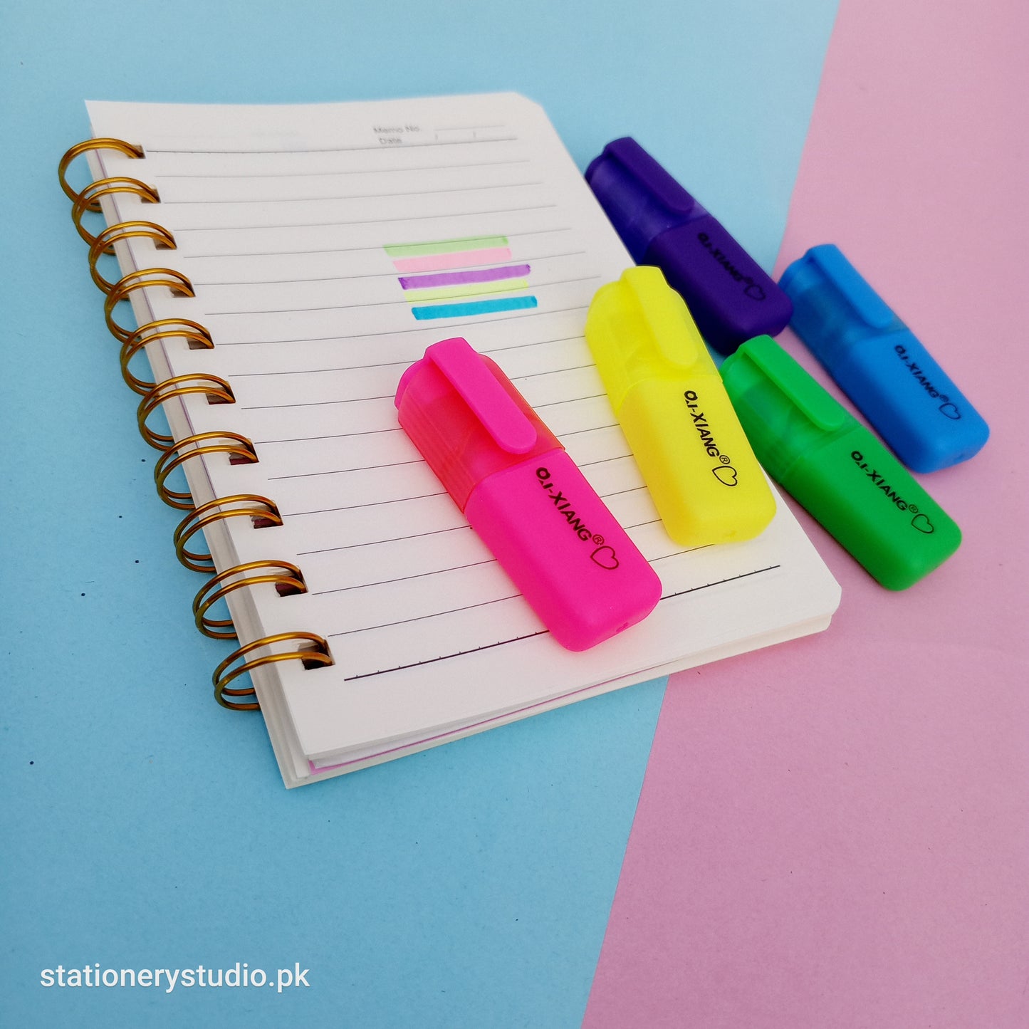 MINI - HIGHLIGHTER SET OF 5 - STATIONERYSTUDIO