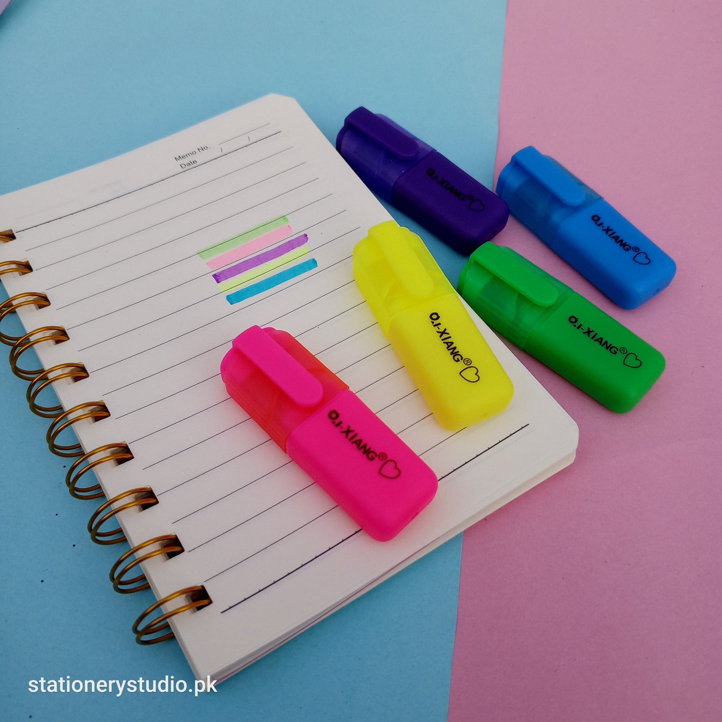 MINI - HIGHLIGHTER SET OF 5 - STATIONERYSTUDIO