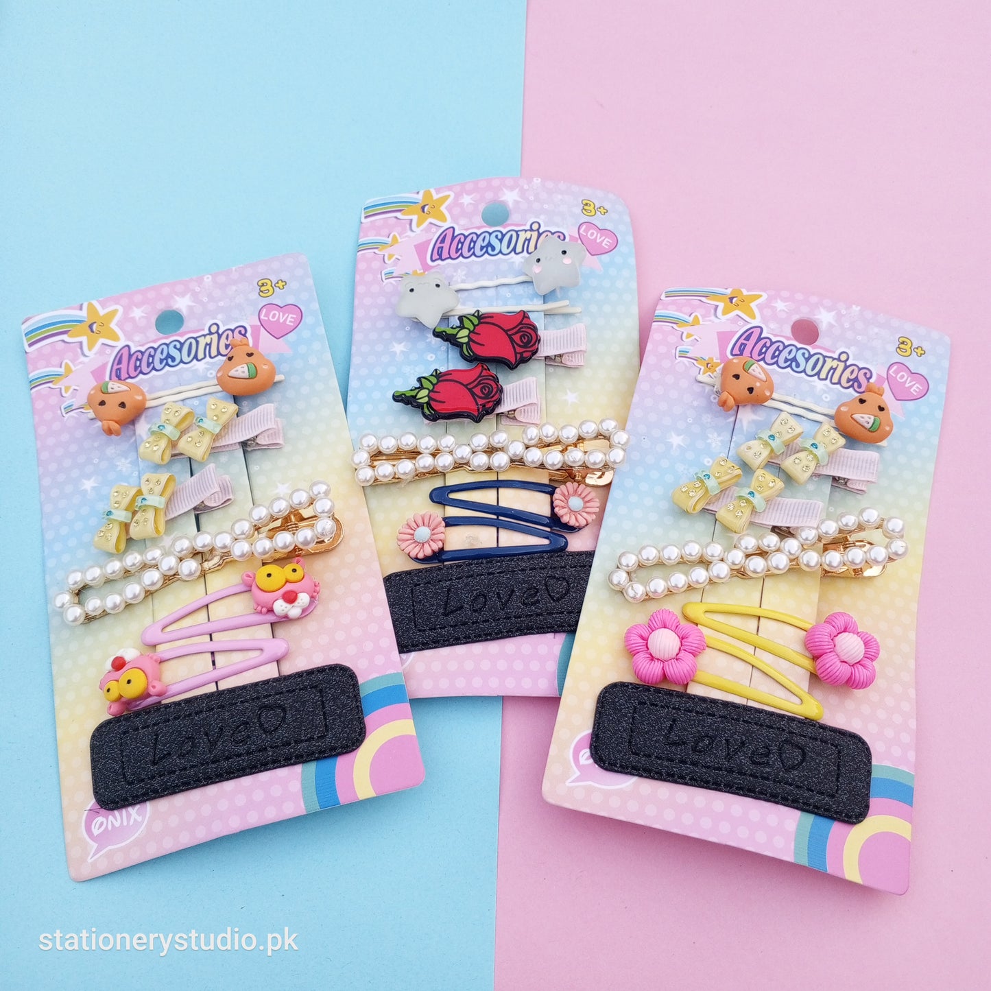 MIXED CUTIES - HAIR CLIP SET OF 8 - STATIONERYSTUDIO