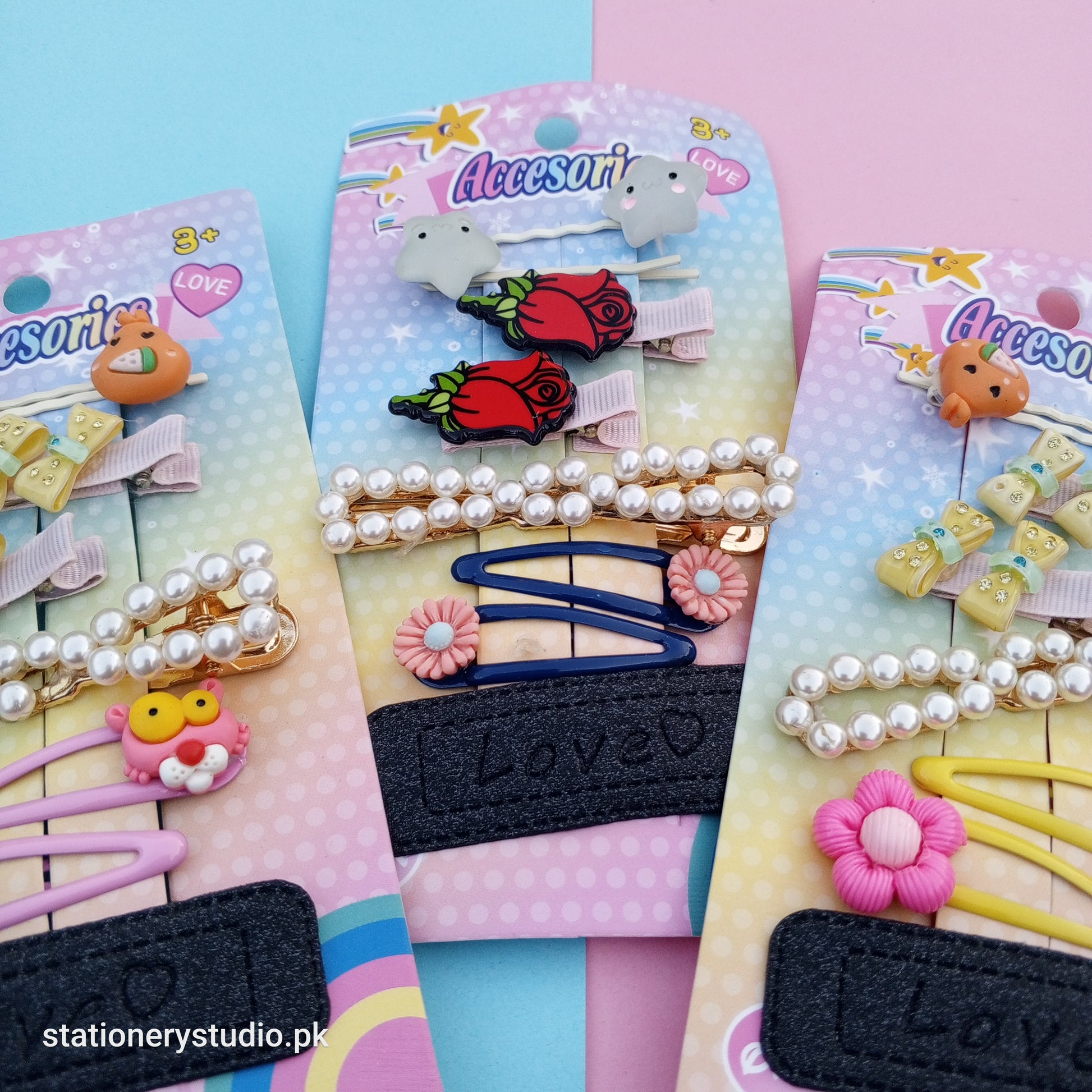 MIXED CUTIES - HAIR CLIP SET OF 8 - STATIONERYSTUDIO