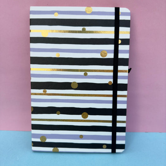 Notes Gold Foil Black - Journal