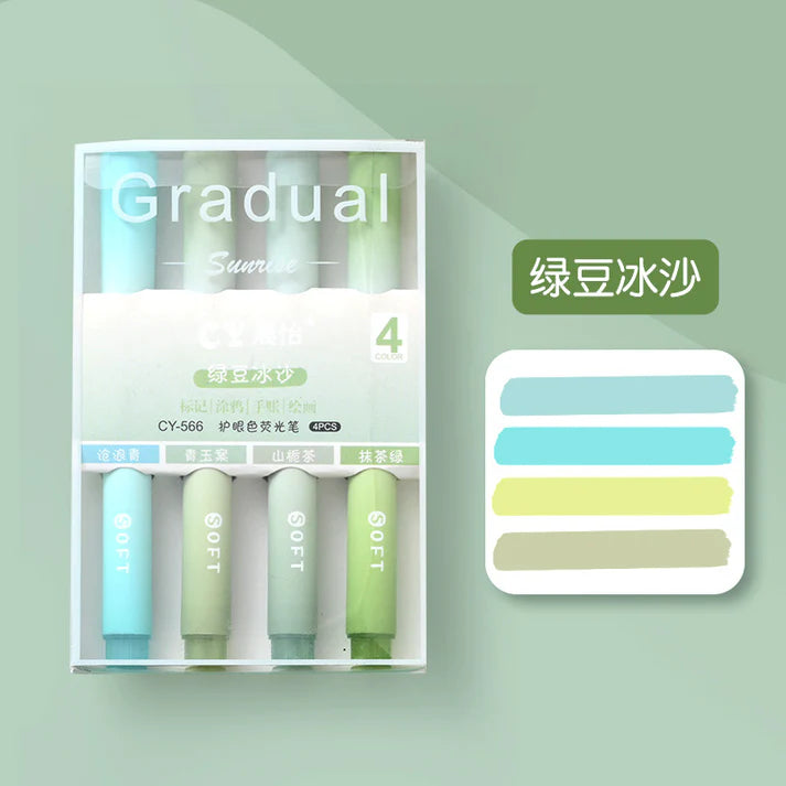 Gradual Colors - Highlighters Set Of 4