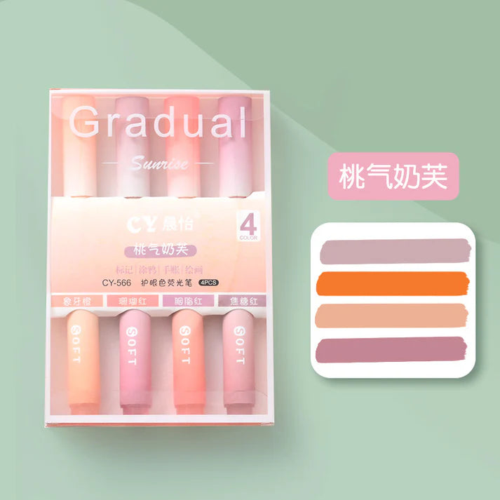 Gradual Colors - Highlighters Set Of 4