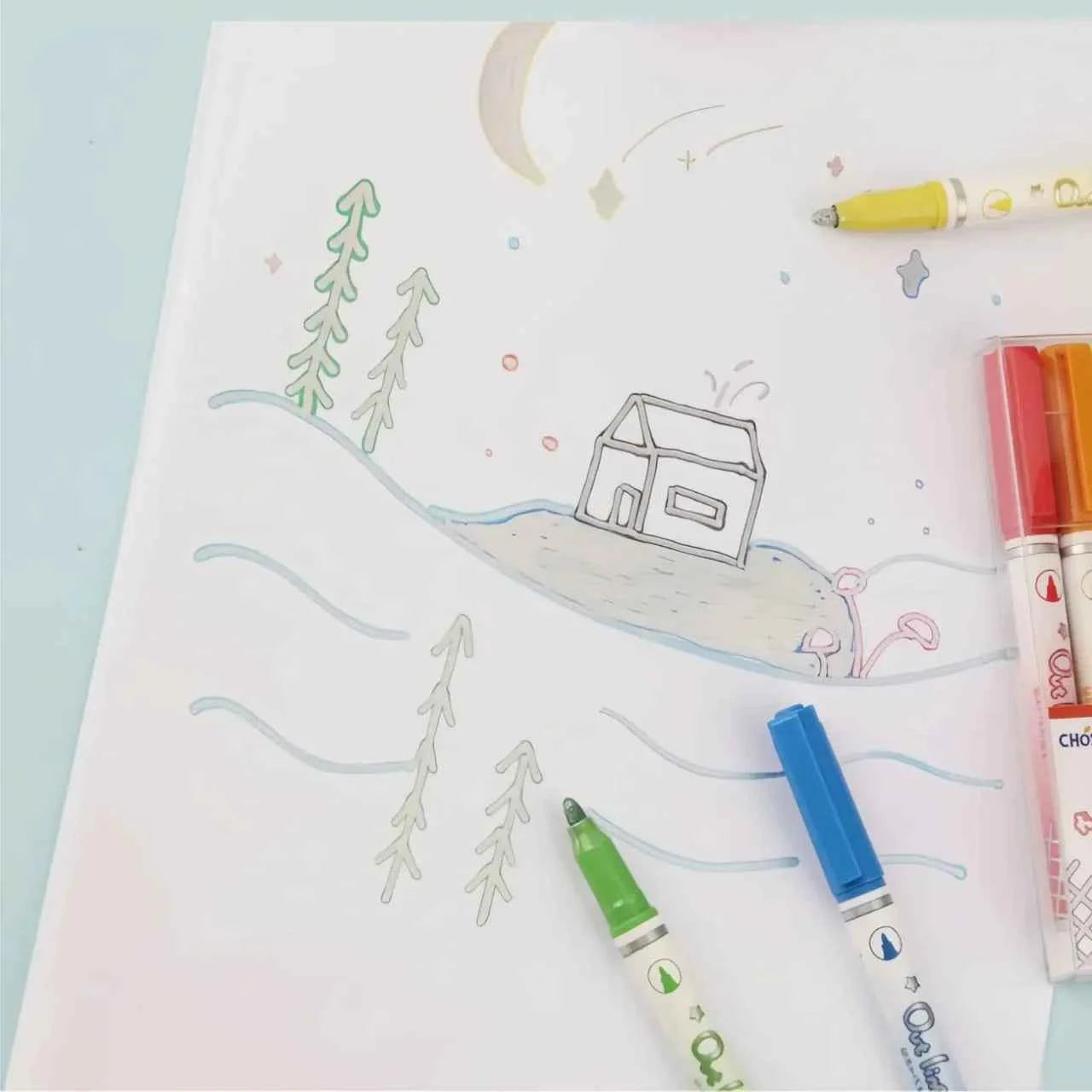 OUTLINE MARKERS - SET OF 8