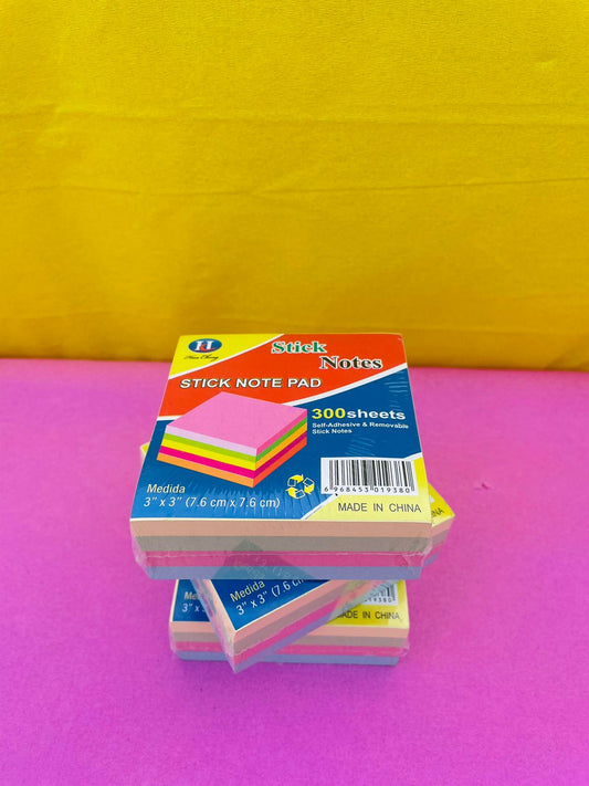 PASTEL STICKY NOTES - 300 SHEETS - STATIONERYSTUDIO