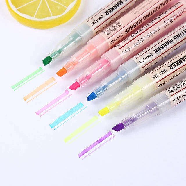 PEN - HIGHLIGHTER SET OF 6 - STATIONERYSTUDIO