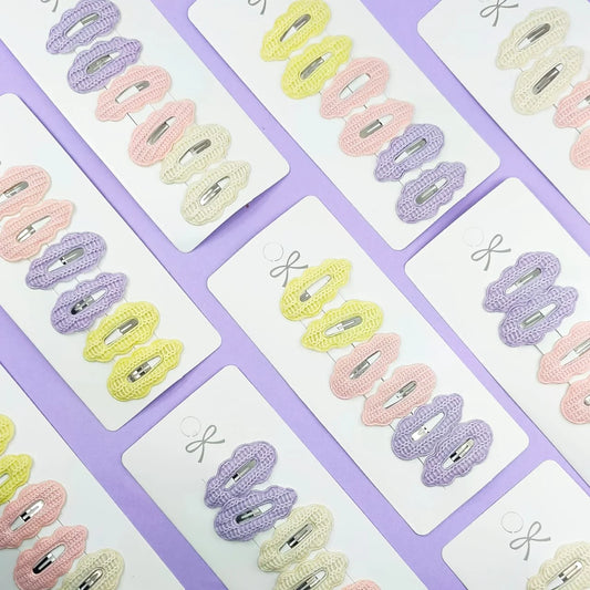 Pastel Colors - Hair Clip Set of 6 - STATIONERYSTUDIO