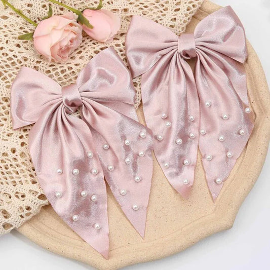 Pearl Bows Clips